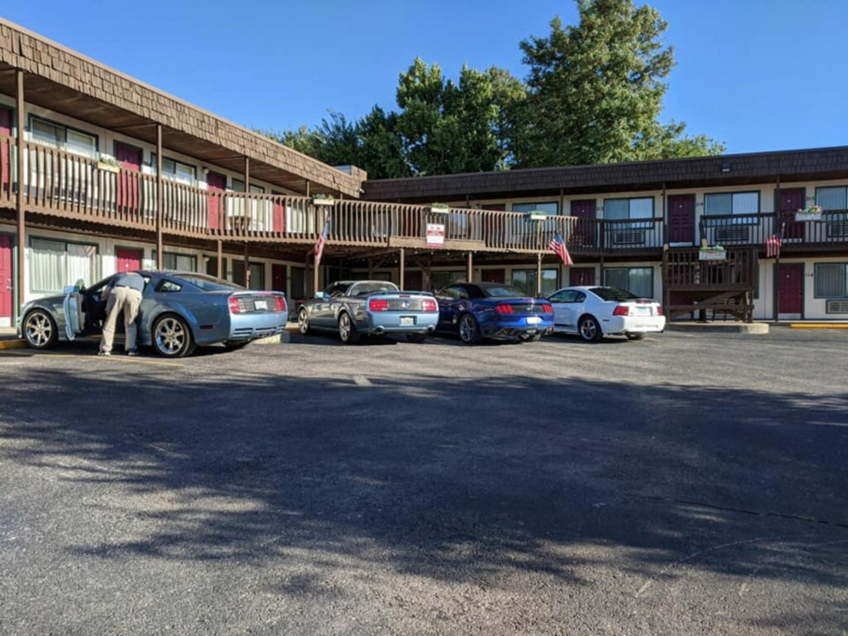 Exterior photo of The Sturgis Motel during the Camero Rally.